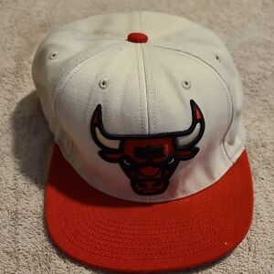Red and White Bulls Cap